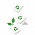 K-Cycle Cardboard Indoor Recycling Bin, Large, Cardboard, Black/Green/White, 5/Pack (5000350631)