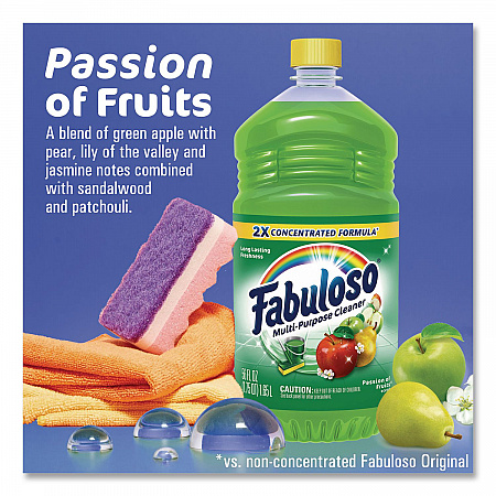 Multi-use Cleaner, Passion Fruit Scent, 56 oz, Bottle, 6/Carton (53043)