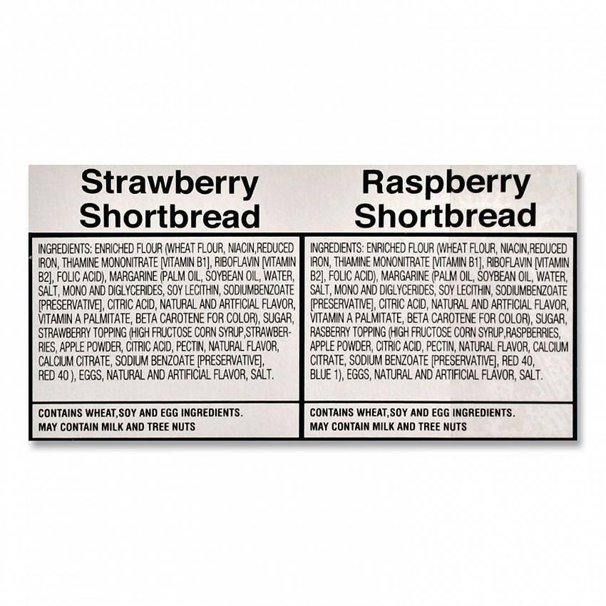 Premium Berry Jam Shortbread Cookies, Raspberry and Strawberry Variety, 2 oz Pack, 36 Packs/Carton (BIS59638)