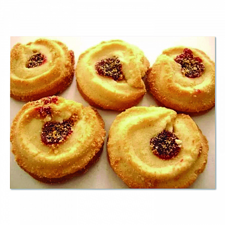 Premium Berry Jam Shortbread Cookies, Raspberry and Strawberry Variety, 2 oz Pack, 36 Packs/Carton (BIS59638)