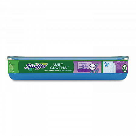 Wet Refill Cloths, 10 x 8, Lavender Vanilla and Comfort, White, 36/Carton (55311)