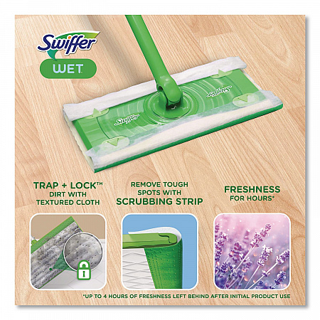 Wet Refill Cloths, 10 x 8, Lavender Vanilla and Comfort, White, 36/Carton (55311)
