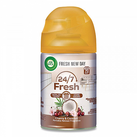 Freshmatic Life Scents Ultra Refill, Cherry and Coconut Paradise Retreat, 5.89 oz Aerosol Spray, 6/Carton (91099)