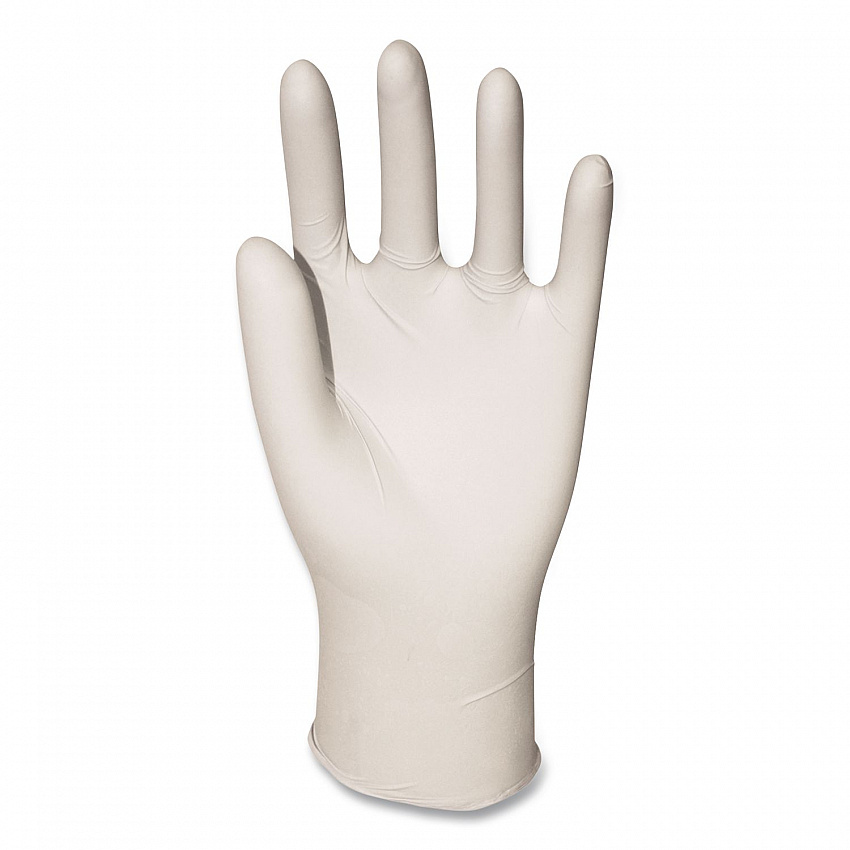 General-Purpose Latex Gloves, Powder-Free, X-Large, 4.4 mil Thick, 9.5" Long, Natural, 100/Box, 10 Boxes/Carton (345XLCT)