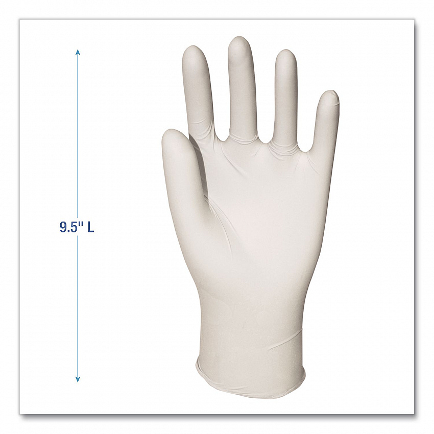 Powder-Free Synthetic Vinyl Gloves, Large, 4 mil Thick, 9.5" Long, Beige, 100/Box (315LBX)