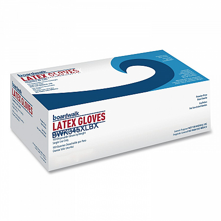 General-Purpose Latex Gloves, Powder-Free, X-Large, 4.4 mil Thick, 9.5