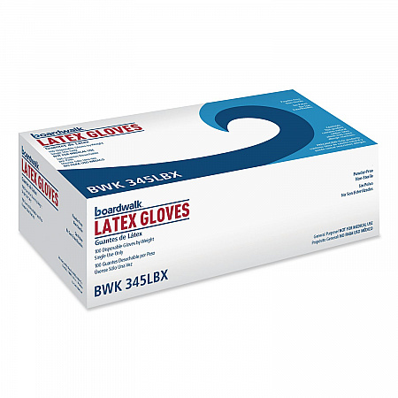 General-Purpose Latex Gloves, Powder-Free, Large, 4.4 mil Thick, 9.5