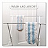 H2prO Flat Mop Head Replacement, 9.25 x 4.38, Blue/White, 2/Pack, 6 Packs/Carton (175782CT)