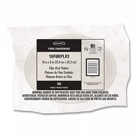 Compostable Molded Fiber Dinnerware, ProPlanet Seal, Platter, 10