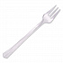 Petites Mini Utensils, Mediumweight, Petite Tasting Fork, Plastic, Clear, 500/Carton (APTFKCL)