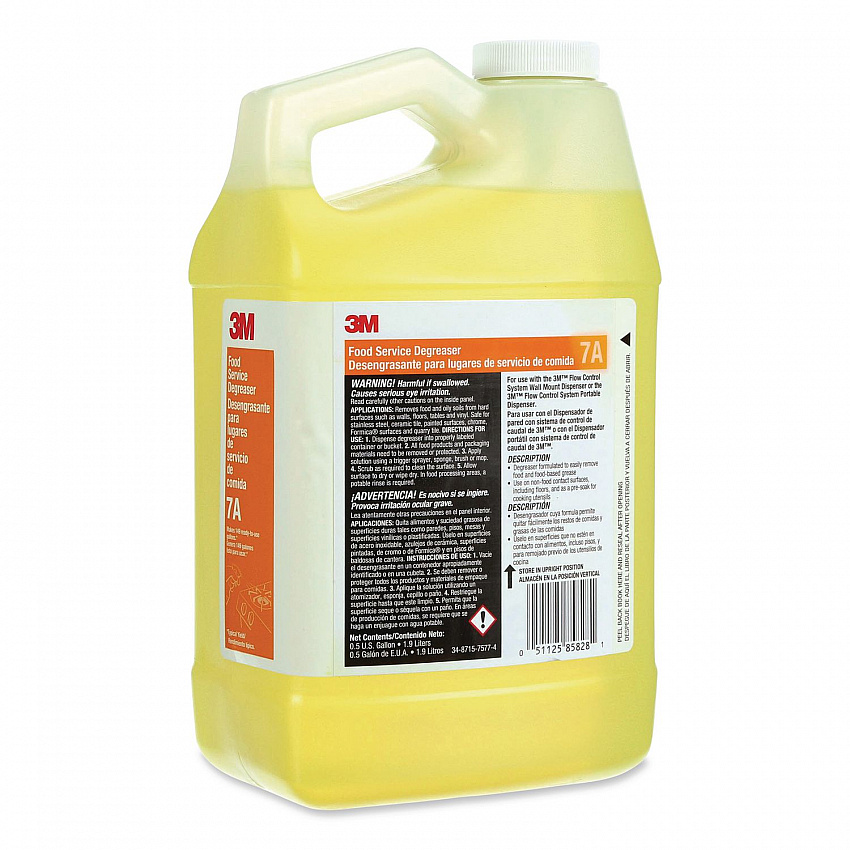 Food Service Degreaser Concentrate 7A, 0.5 gal Bottle, 4/Carton (7A)