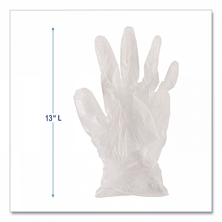 General Purpose Vinyl Gloves, Powder-Free, Medium, 2.6 mil Thick, 13