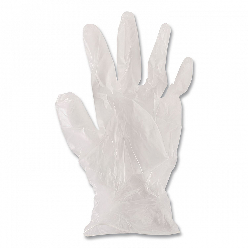 General Purpose Vinyl Gloves, Powder-Free, Small, 2.6 mil Thick, 9.5" Long, Clear, 100/Box (365SBX)