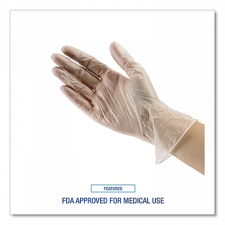 General Purpose Vinyl Gloves, Powder-Free, XX-Large, 2.6 mil Thick, 9.5
