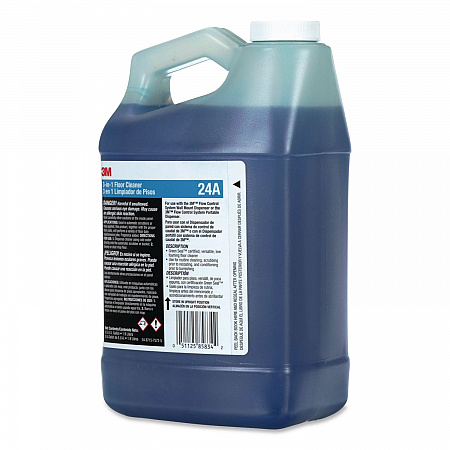 3-in-1 Floor Cleaner Concentrate 24A, Fresh Scent, 0.5 gal Bottle, 4/Carton (24A)