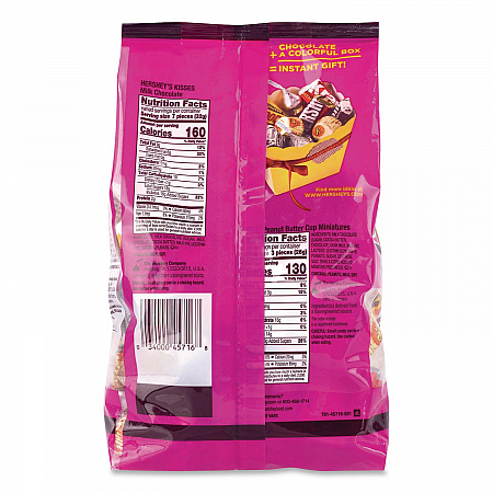 Milk Chocolate Candy Mini Assortment, 32.9 oz Bag, 122 Individually Wrapped Chocolates (22002588)