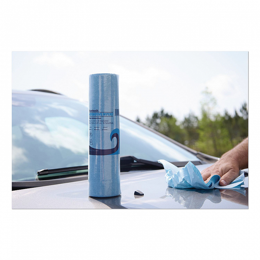 Automotive Shop Towel Rolls, 9.4 x 11, Blue, 55/Roll, 30 Rolls/Carton (AUTORL1650B)
