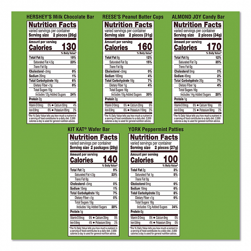 Candy Snack Size Party Pack, 30.22 oz Bag, 58 Individually Wrapped Pieces (22002590)