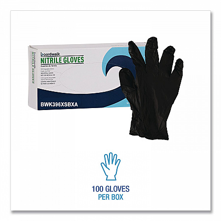 396 Series Disposable General-Purpose Nitrile Gloves, Powder-Free, X-Small, 4.4 mil Thick, 9.5