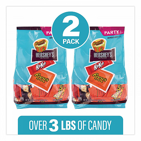 Milk Chocolate Candy Mini Assortment, 60.1 oz Bag, 2/Carton (60004184)
