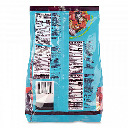 Milk Chocolate Candy Mini Assortment, 60.1 oz Bag, 2/Carton (60004184)