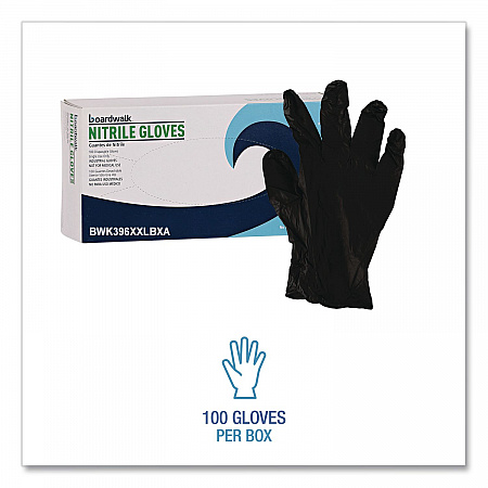 396 Series Disposable General-Purpose Nitrile Gloves, Powder-Free, XX-Large, 4.4 mil Thick, 9.5