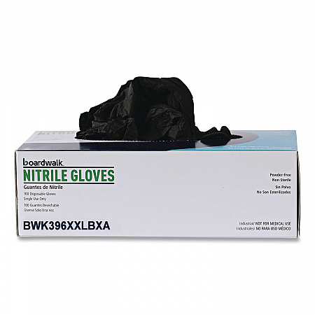 396 Series Disposable General-Purpose Nitrile Gloves, Powder-Free, XX-Large, 4.4 mil Thick, 9.5