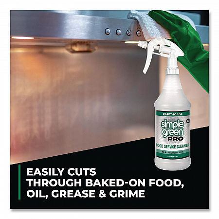 Pro Food Service Cleaner Ready-To-Use, 32 oz Spray Bottle, 12/Carton (0601032)