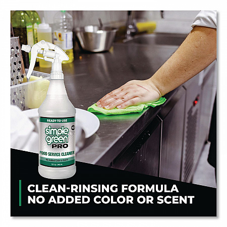 Pro Food Service Cleaner Ready-To-Use, 32 oz Spray Bottle, 12/Carton (0601032)