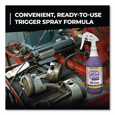 Pro HD Cleaner Ready-To-Use, 32 oz Spray Bottle, 12/Carton (2103032)