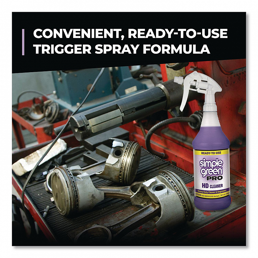 Pro HD Cleaner Ready-To-Use, 32 oz Spray Bottle, 12/Carton (2103032)