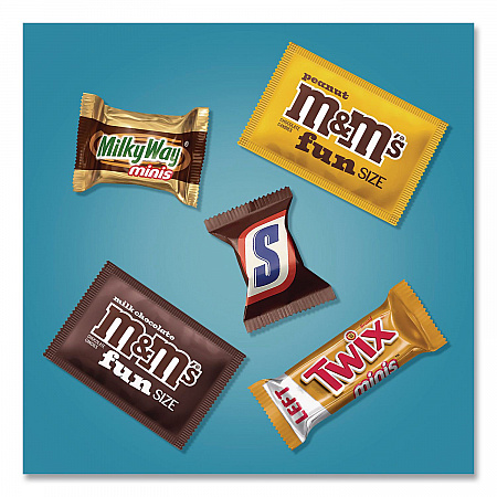 Assortment Milk Chocolate/Mar's Chocolate Favorites, 30.22 oz Bag and 62.6 oz Bag/Carton (60004054)