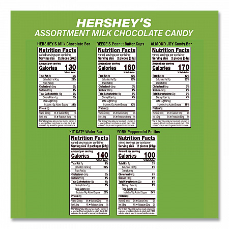 Assortment Milk Chocolate/Mar's Chocolate Favorites, 30.22 oz Bag and 62.6 oz Bag/Carton (60004054)