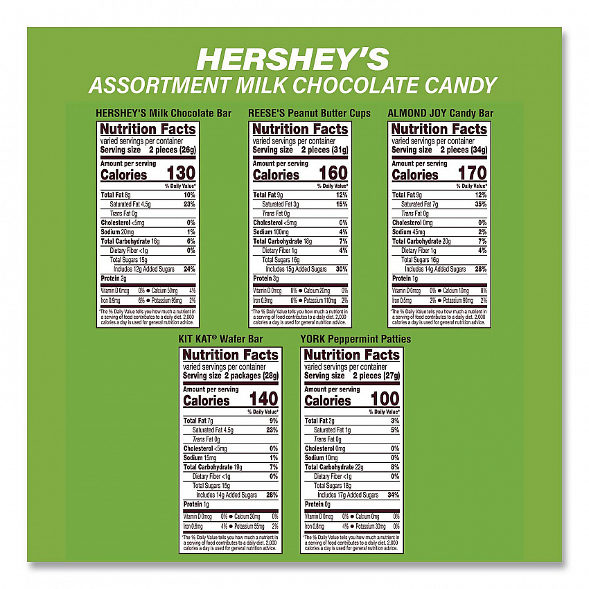 Assortment Milk Chocolate/Mar's Chocolate Favorites, 30.22 oz Bag and 62.6 oz Bag/Carton (60004054)