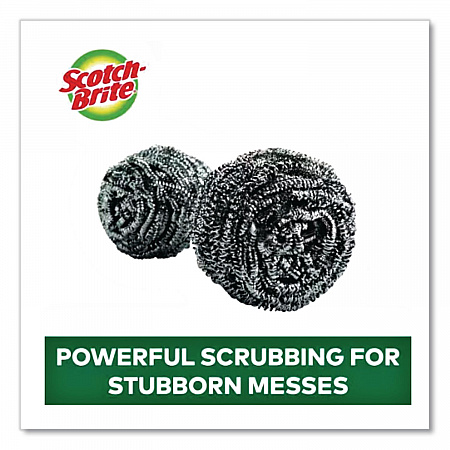 Stainless Steel Scrubber, Silver (84)