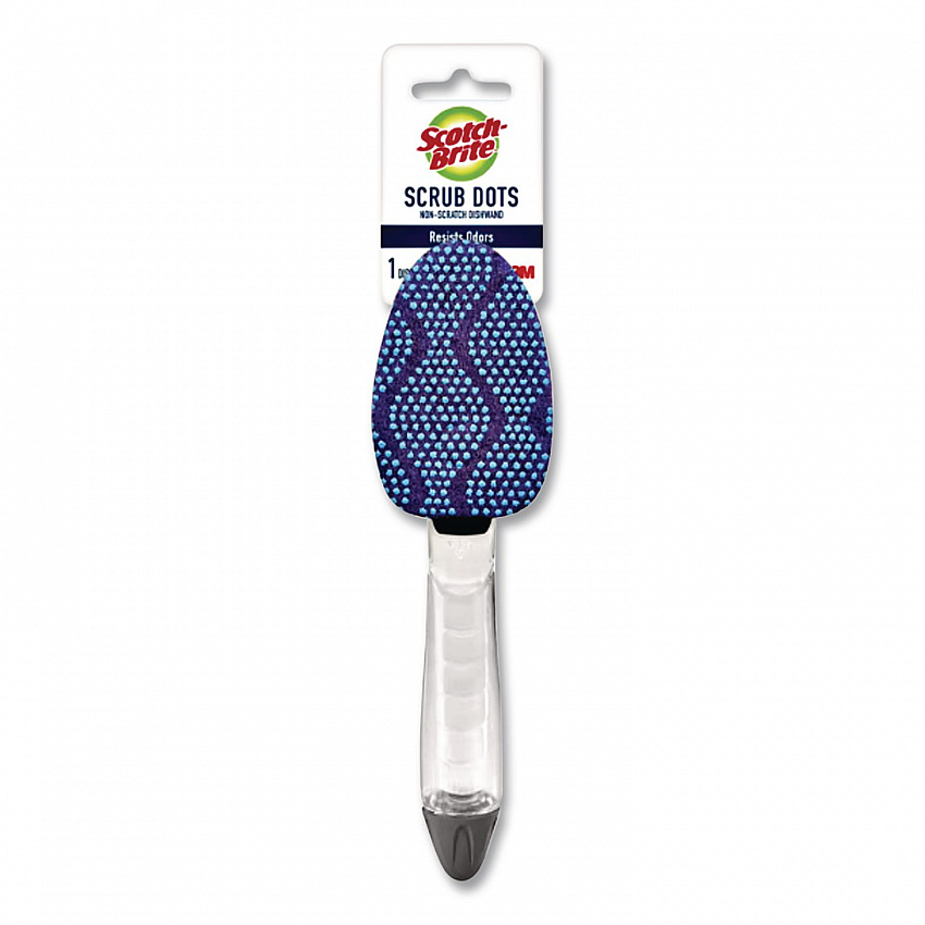 Scrub Dots Non-Scratch Dishwand, Blue, 4/Box (6904BX)