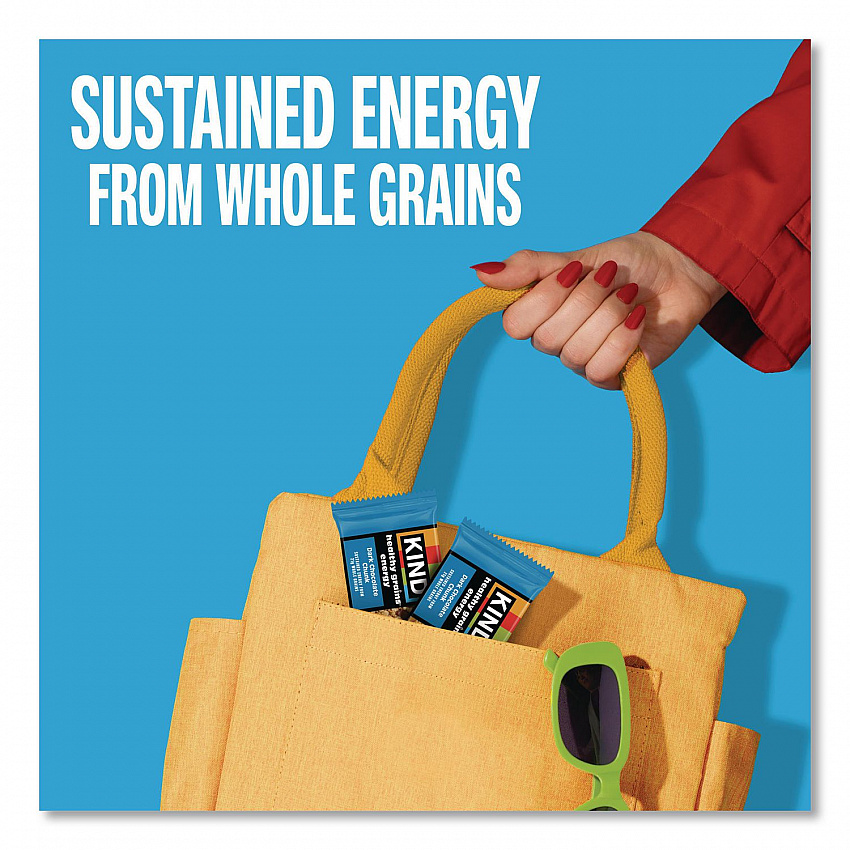 Healthy Grains Energy Dark Chocolate Chunk Bars, 1.4 oz Bar, 10/Box (67074)