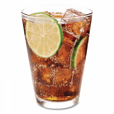 Comet Plastic Tumbler, Tall, 8 oz, Clear, 25/Pack, 20 Packs/Carton (T8T)