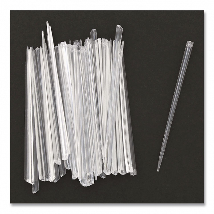 Prism Picks, Plastic, 4", Clear, 500/Box, 5 Boxes/Carton (RP1494C)