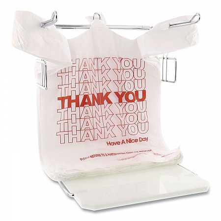 Thank You Bags, Thank You - Have a Nice Day Labeling, Cut-Out Handles, 11.5