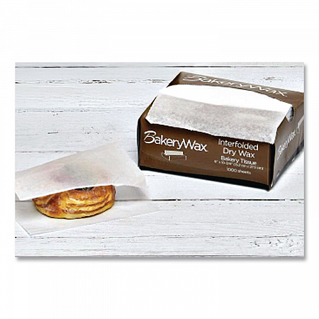 EcoCraft Interfolded Dry Wax Bakery Tissues, 6 x 10.75, White, 1,000/Box, 10 Boxes/Carton (010006)