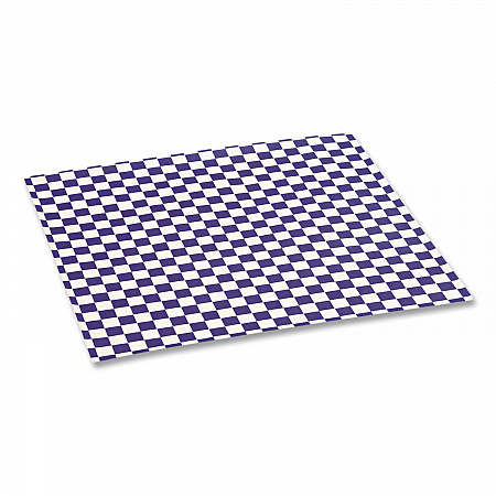 Grease-Resistant Paper Wraps and Liners, 12 x 12, Blue Check, 1,000/Box, 5 Boxes/Carton (057850)