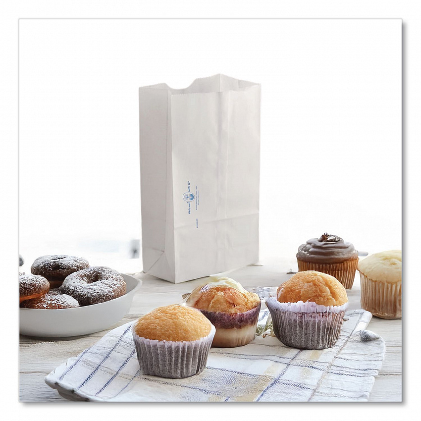 Dubl Wax SOS Bakery Bags, 6.13" x 4" x 12.38", White, 1,000/Carton (300298)