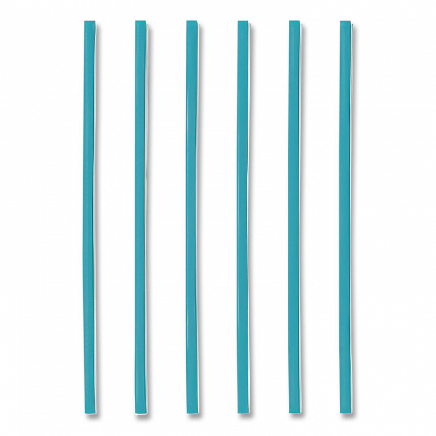 Marine Biodegradable Straws, 7.75", PHA, Ocean Blue, Wrapped, 375/Box, 10 Boxes/Carton (511178)
