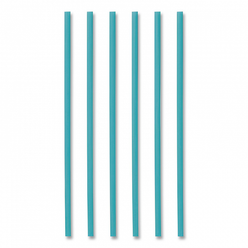 Marine Biodegradable Straws, 10.25", PHA, Ocean Blue Color, Wrapped, 250/Box, 8 Boxes/Carton (511179)