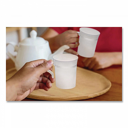 Classicware Plastic Coffee Mugs, 8 oz, White, 8/Pack, 24 Packs/Carton (RSCWM8248W)