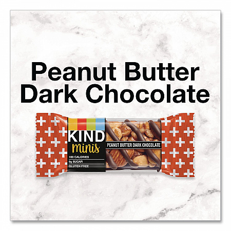 Minis Peanut Butter Dark Chocolate and Dark Chocolate Cherry Cashew Variety Pack, 0.74 oz Bar, 20/Box (43012)