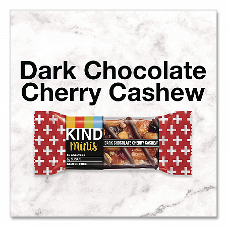 Minis Peanut Butter Dark Chocolate and Dark Chocolate Cherry Cashew Variety Pack, 0.74 oz Bar, 20/Box (43012)