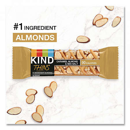 Thins Dark Chocolate Nuts and Sea Salt/Caramel Almond and Sea Salt Variety Pack, 0.74 oz Bar, 20/Box (41888)