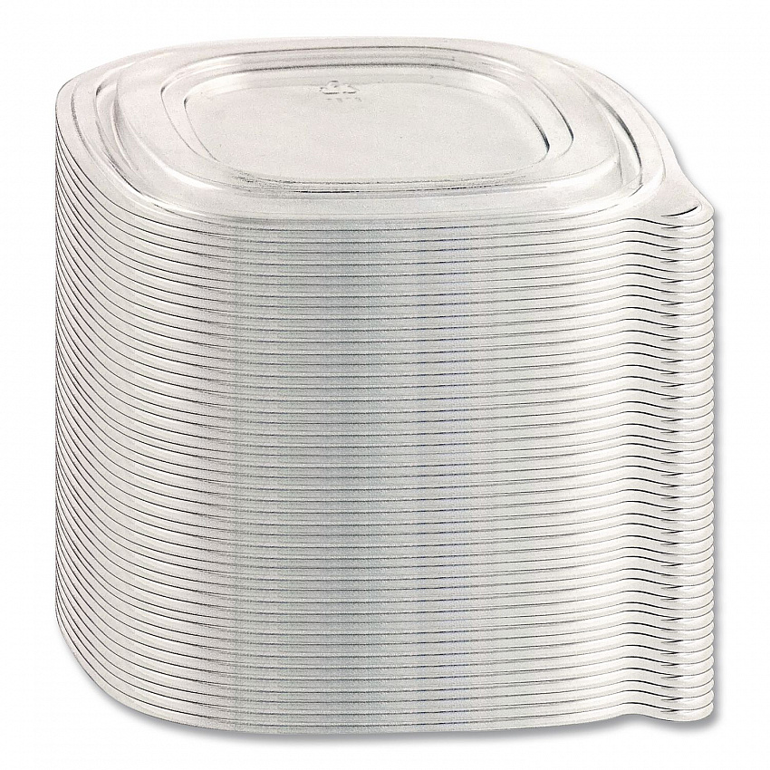 Crystal Classics Lids, 8.13 x 8.13 x 0.34, Clear, Plastic, 150/Carton (4308115)